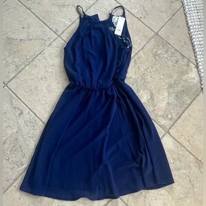 Brand new navy Francesca dress size XXS fits likes girl 13-14